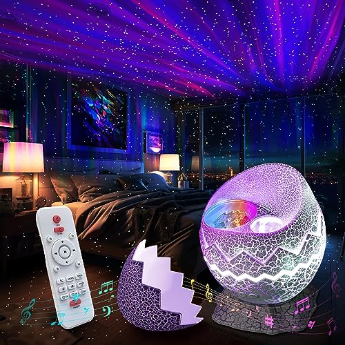 Galaxy aurora star projector night light for bedroom ambiance