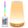 Rechargeable touch-control bedside lamp with 13 colors