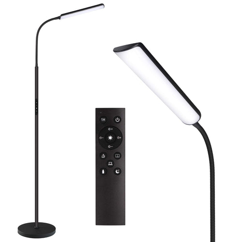 15W LED floor lamp with 1-hour timer and stepless dimming