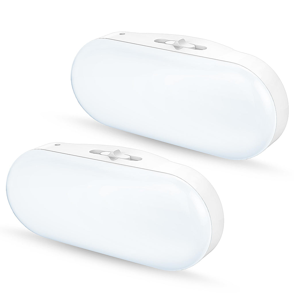 RGB color-changing plug-in night light for kids' rooms, 2-pack