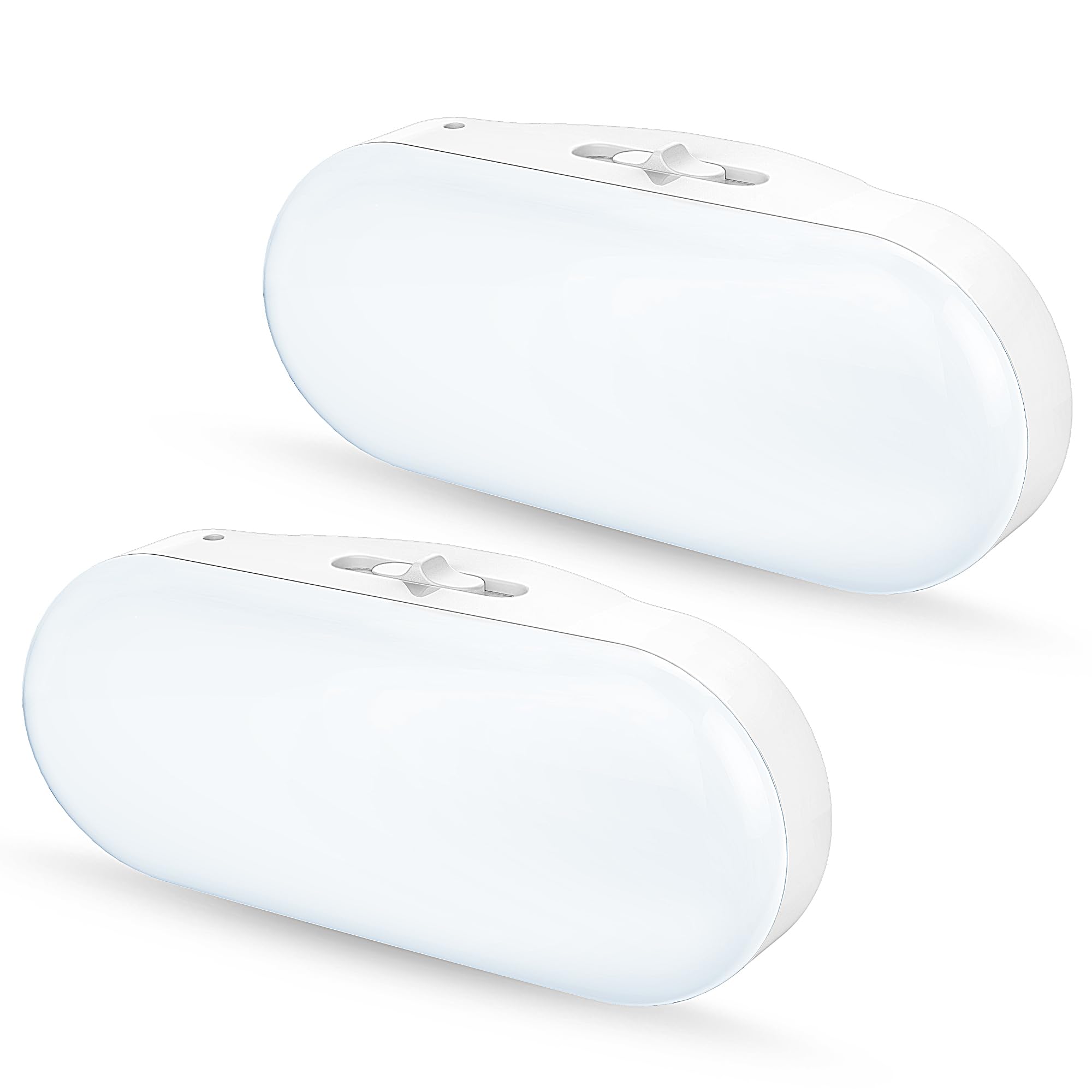 RGB color-changing plug-in night light for kids' rooms, 2-pack