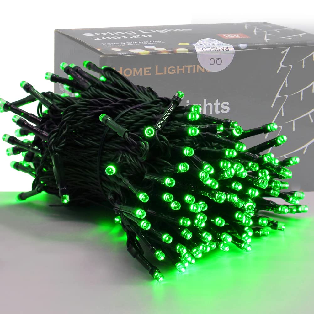 200-LED outdoor string light, 66ft plug-in fairy lights