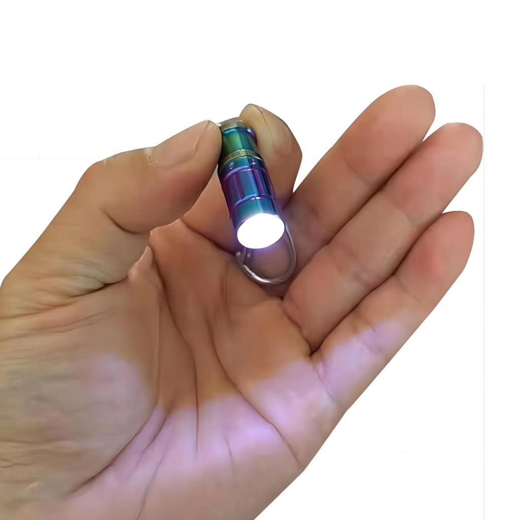 Nitefox E1 Keychain Flashlight Micro – 6g Ultra Lightweight, 12Hr Runtime, Waterproof Stainless Steel for EDC & Emergency