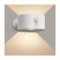 Motion sensor LED wall sconce, rechargeable cordless night light decor