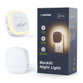 Plug-In LED Night Light with Motion & Dusk-to-Dawn Sensor, 2-Pack