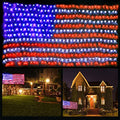 420-LED patriotic American flag outdoor string light