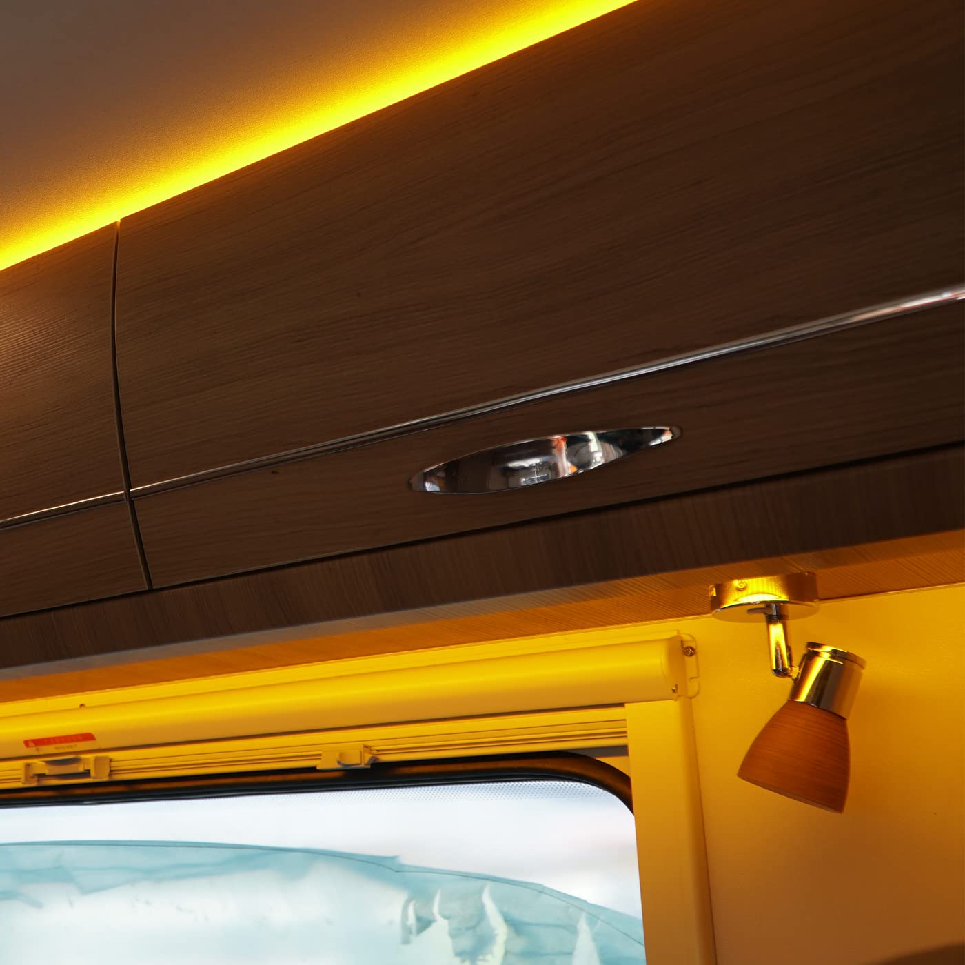 THALASSA 12V Reading Light – 3W Touch Dimmer, Warm White LED, Surface Mount for RV Boat Camper Interior