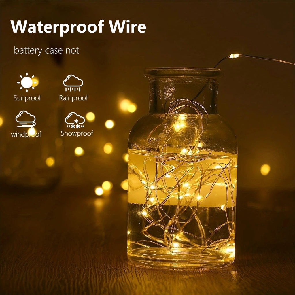 16Ft LED fairy string lights 4-pack with timer, indoor outdoor use