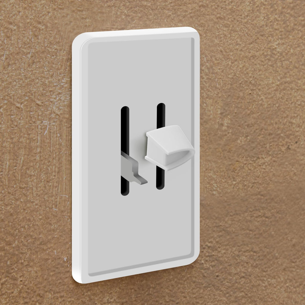 2-Pack Dimmer Switch Knobs White – Split Design, Easy Install, Plastic Construction for Lutron Skylark Fan & Light Control