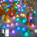 Pastel globe string light, 33 ft, 100 LED, plug-in with timer