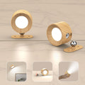 Set of 2 magnetic cordless LED wall sconces for bedside reading and decor