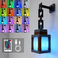 Retro pixel-style LED night light with 16 colors and remote control