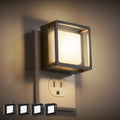 Dimmable plug-in LED night light with dusk-to-dawn sensor, 4-pack