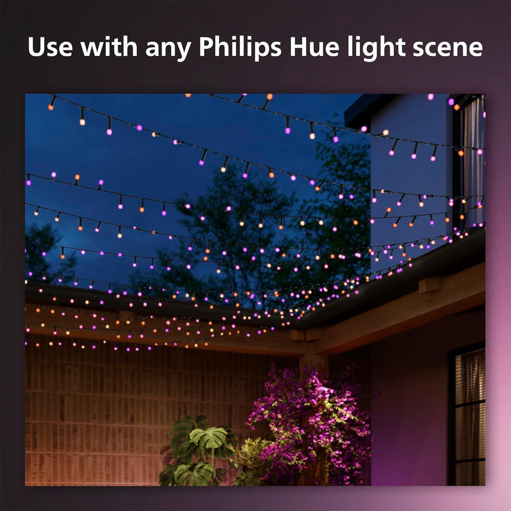 65-ft smart color-changing string light, 250 weatherproof LEDs