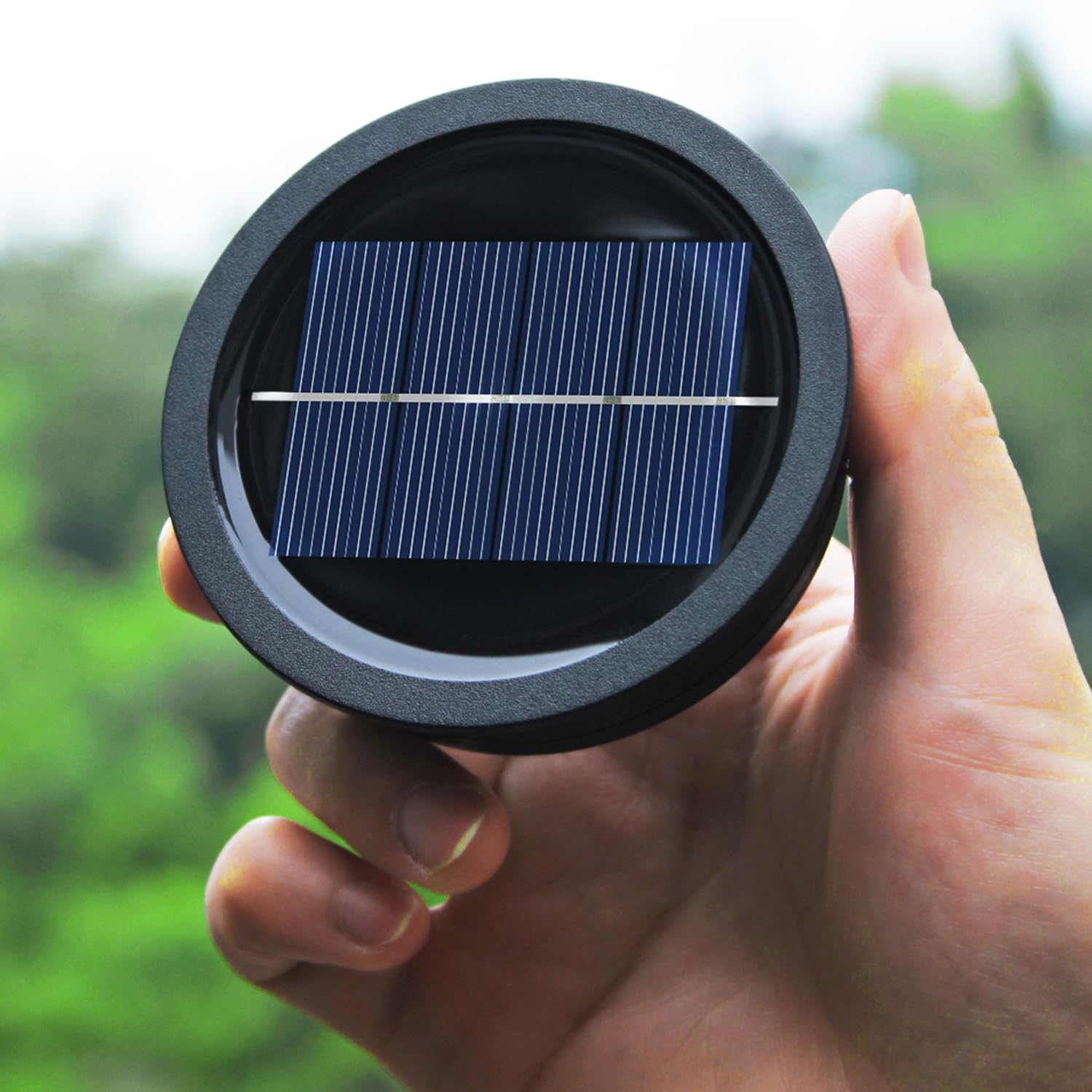 2-Pack Solar Light Replacement Tops – 3.23" Waterproof Lantern Parts with 2.83" Base for Outdoor Hanging Garden Patio Lights