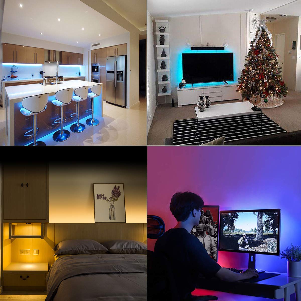 Dervacle 20FT Battery Powered RGB LED Strip Lights – Color Changing, Remote Control, Waterproof for Indoor & Outdoor Decoration