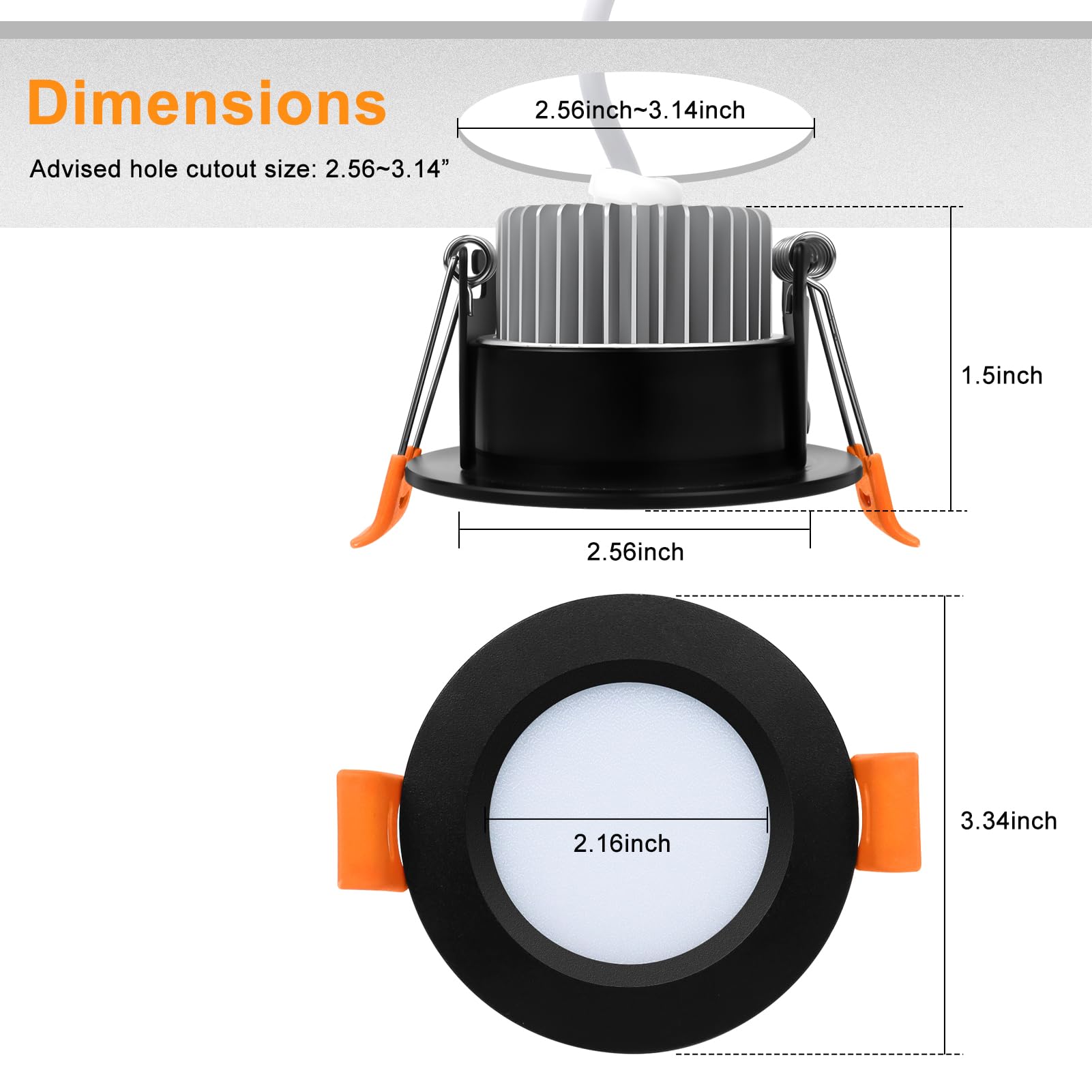4-Pack Smart LED Recessed Lights 3 Inch – RGB WiFi, Dimmable 2700K-6500K, 5W Downlight Compatible with Alexa & Google Home