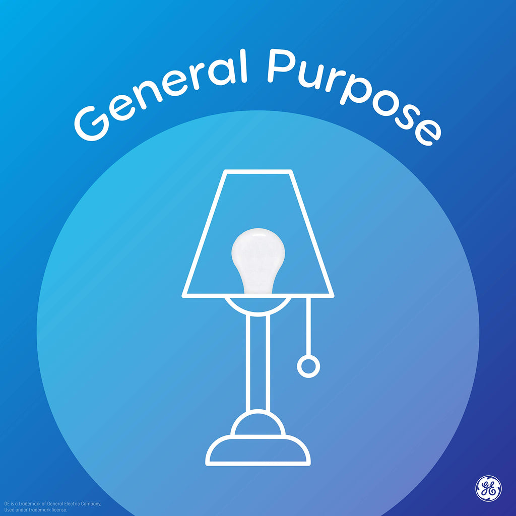 2-Pack GE LED Light Bulbs A19 – 75W Equivalent, 5000K Daylight, Energy Efficient for Home & Office