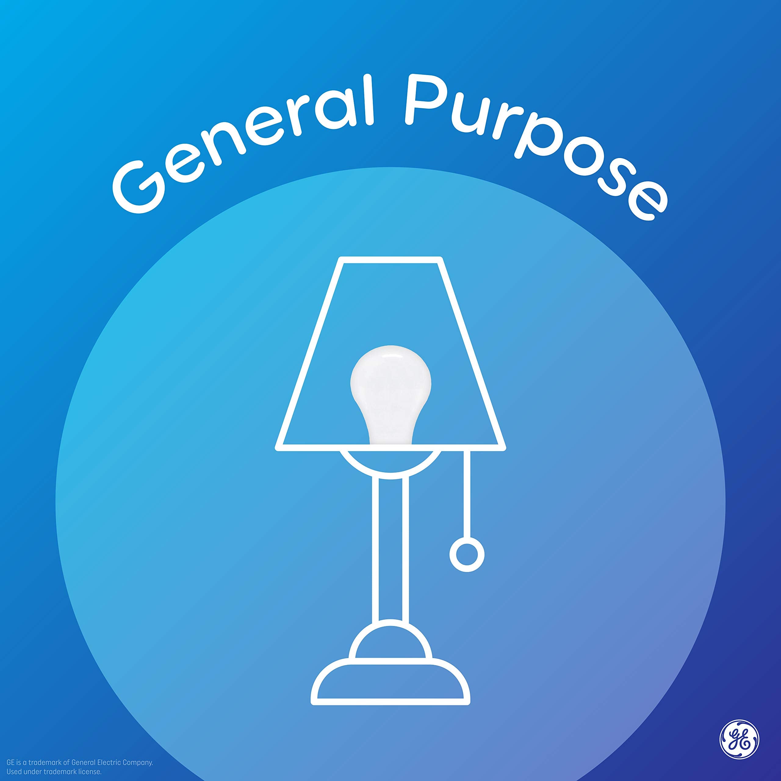 2-Pack GE LED Light Bulbs A19 – 75W Equivalent, 5000K Daylight, Energy Efficient for Home & Office