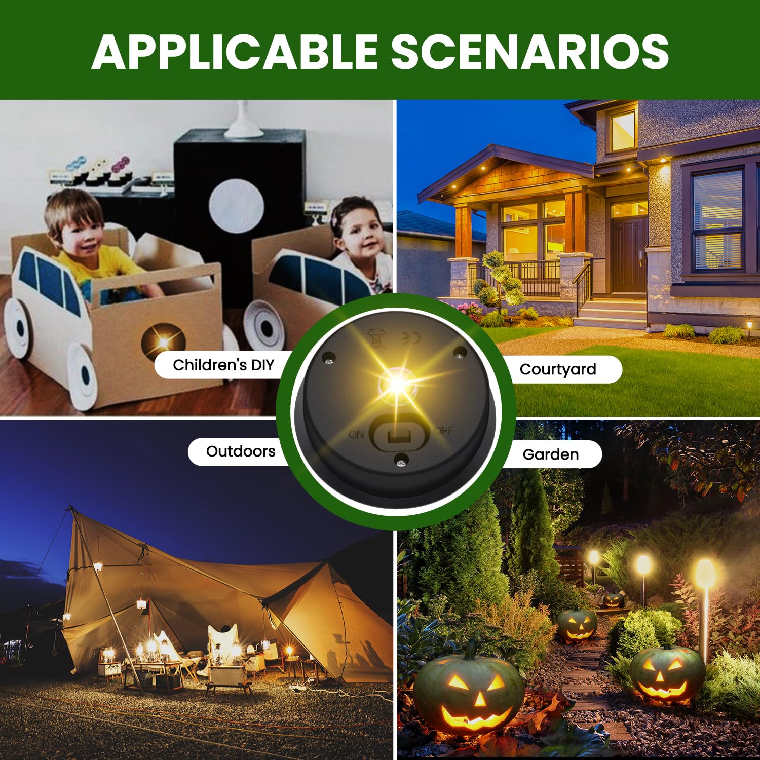 2-Pack Solar Light Replacement Tops – 3.23" Waterproof Lantern Parts with 2.83" Base for Outdoor Hanging Garden Patio Lights