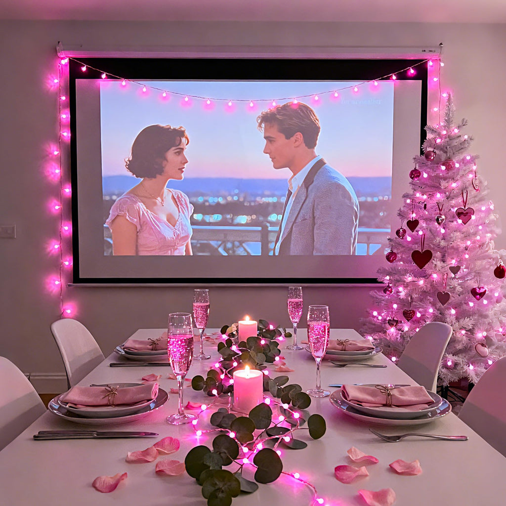 Pink globe string light, 33 ft, 100 LEDs, 8 modes with remote