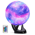 3D printed moon night light with remote and touch control