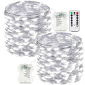 Waterproof battery-powered string light, 200 LEDs, 66 ft, 2-pack