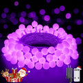 Purple globe string light, 33 ft, 100 LEDs, 8 modes with remote