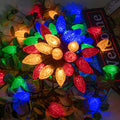 81 ft plug-in C9 string lights with 100 multicolor LED bulbs, 8 modes