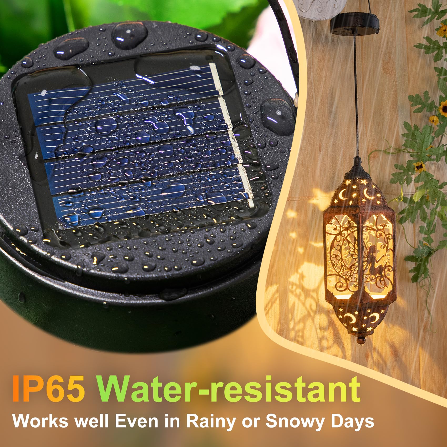 1-Pack Solar Light Replacement Top – 600mAh AA Battery, Waterproof LED, Outdoor Lantern Parts for Yard Garden Patio