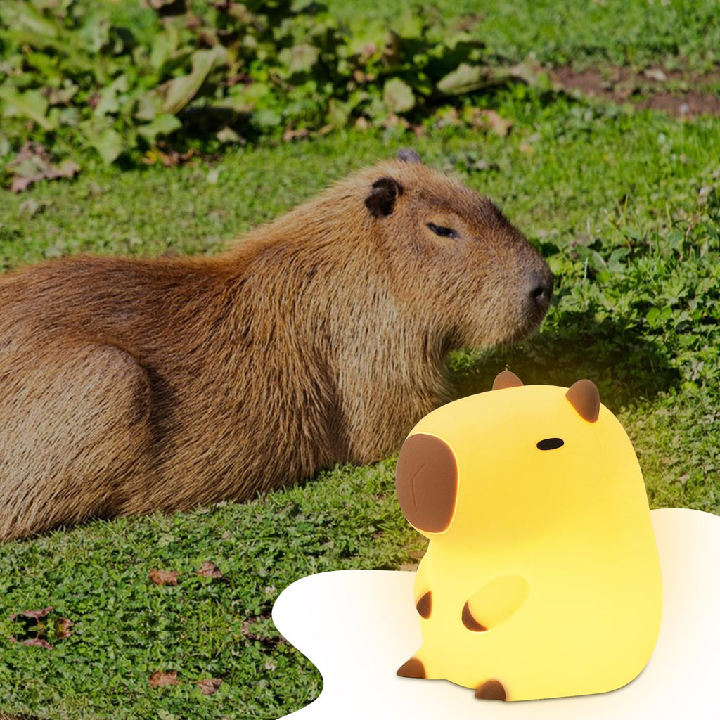 Capybara silicone night light for nursery and bedroom decor