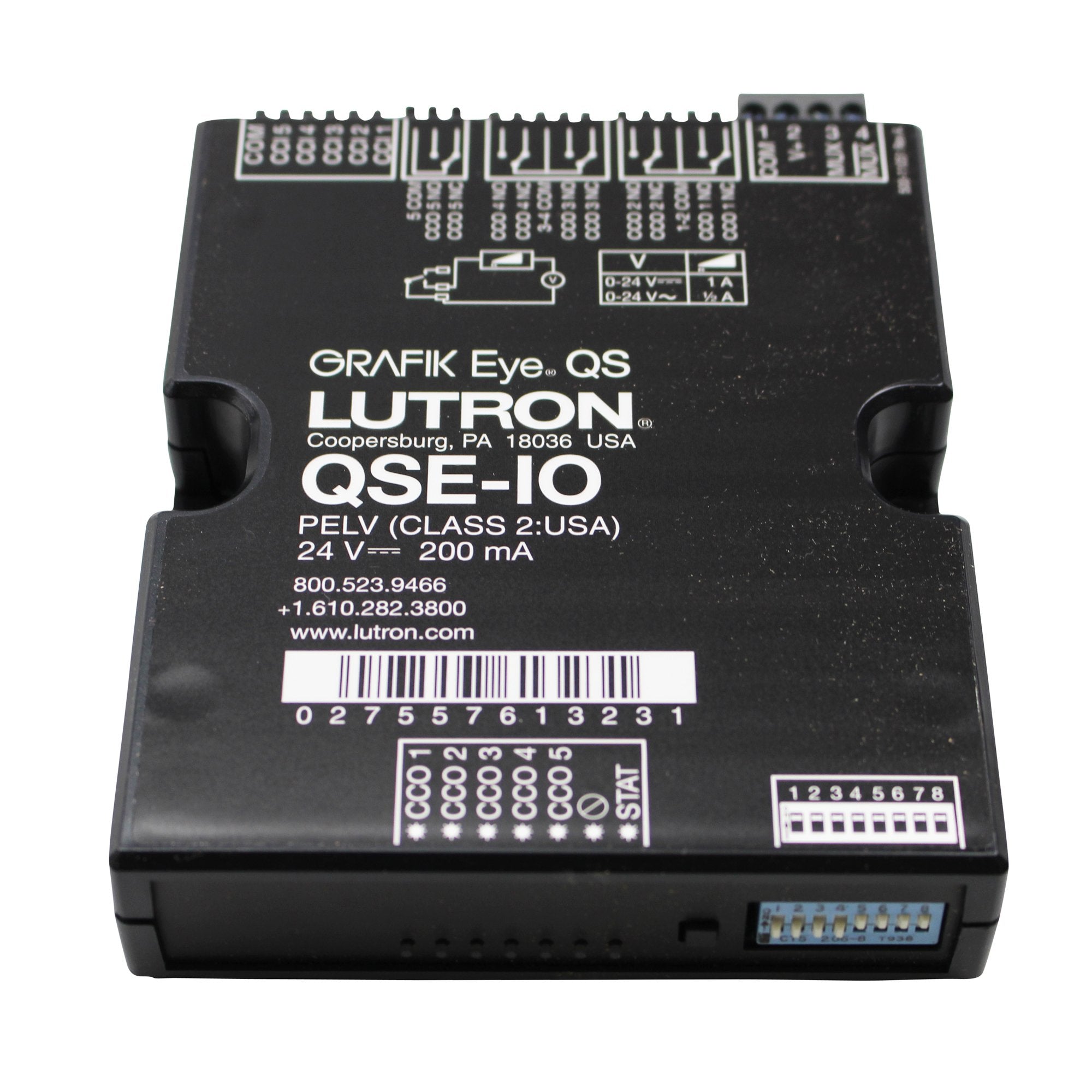 Lutron QSE-IO Grafik Eye Lighting Control Interface Module – Smart System, Multi-Zone Automation, LED Compatible for Home & Commercial