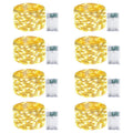8-pack cuttable starry string lights, 16 ft 50 LED battery for decor