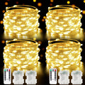 Battery operated fairy string light, outdoor and indoor use, 4-pack