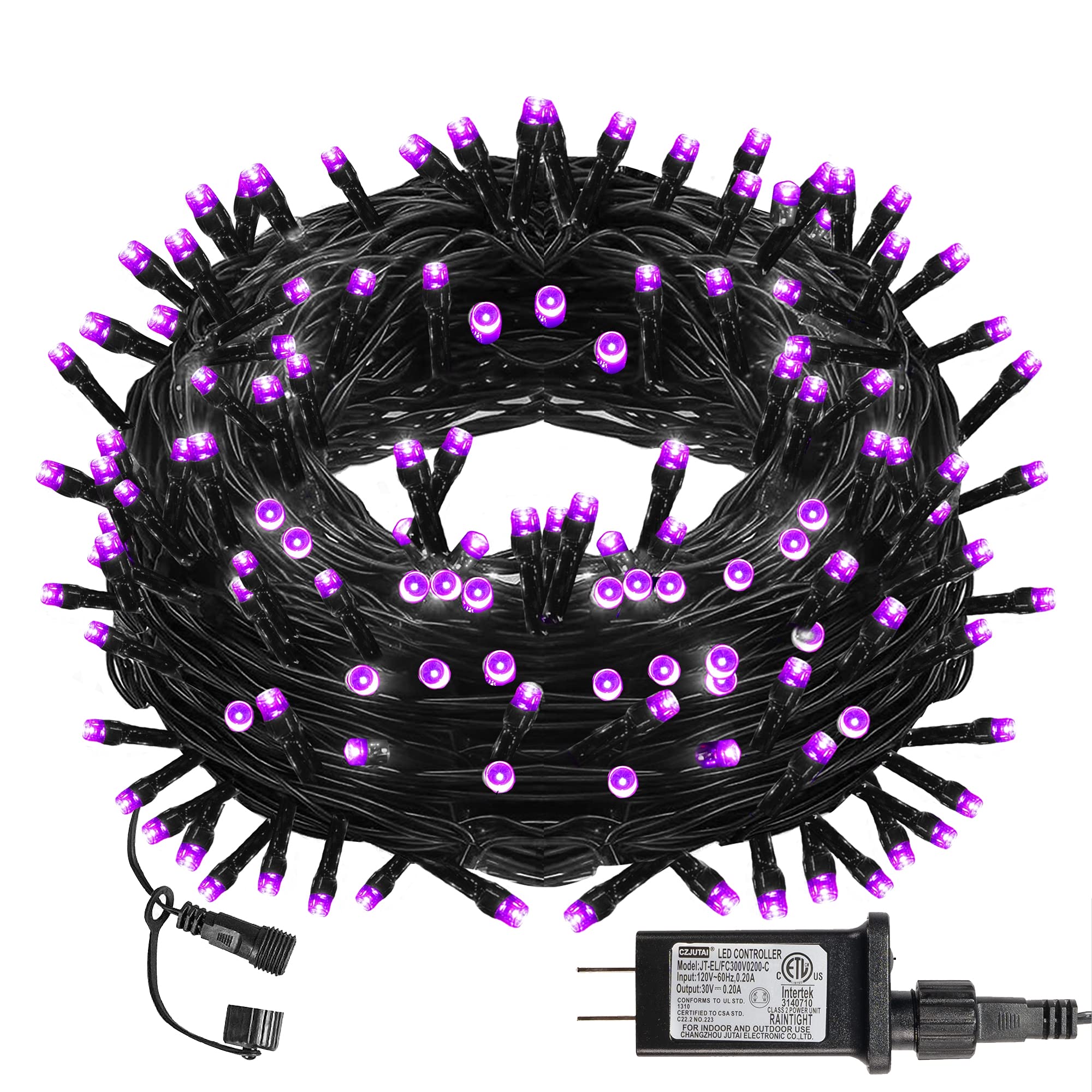 300-LED connectable outdoor string light, 100ft, purple