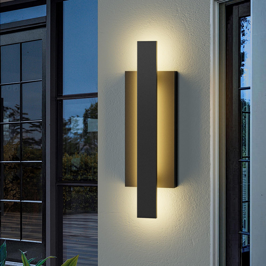 LamQee 23 Inch LED Outdoor Wall Light – 24W 1200LM 3000K, Aluminum Waterproof Modern Linear Sconce for Porch & Patio