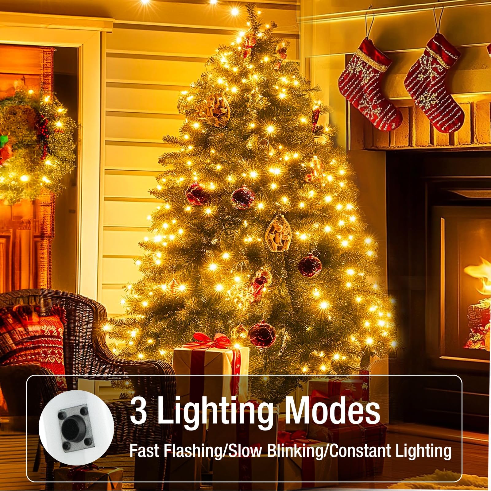 50-pack battery operated string light for jars and crafts