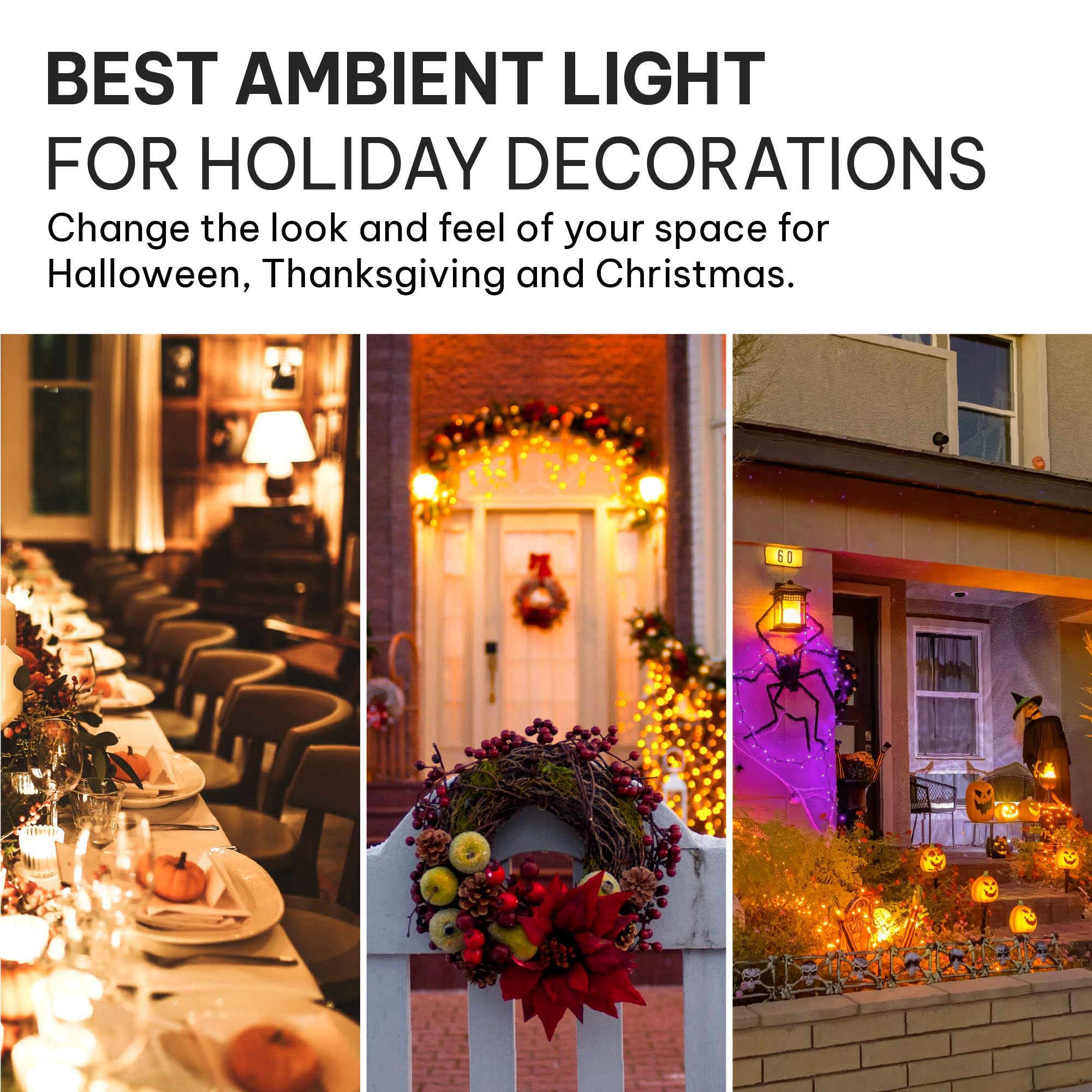 2-Pack LED Halloween Flame Bulbs – 3W Flicker Effect, 4 Modes, E26/E27 Base, Orange Fire Glow for Indoor/Outdoor Decor