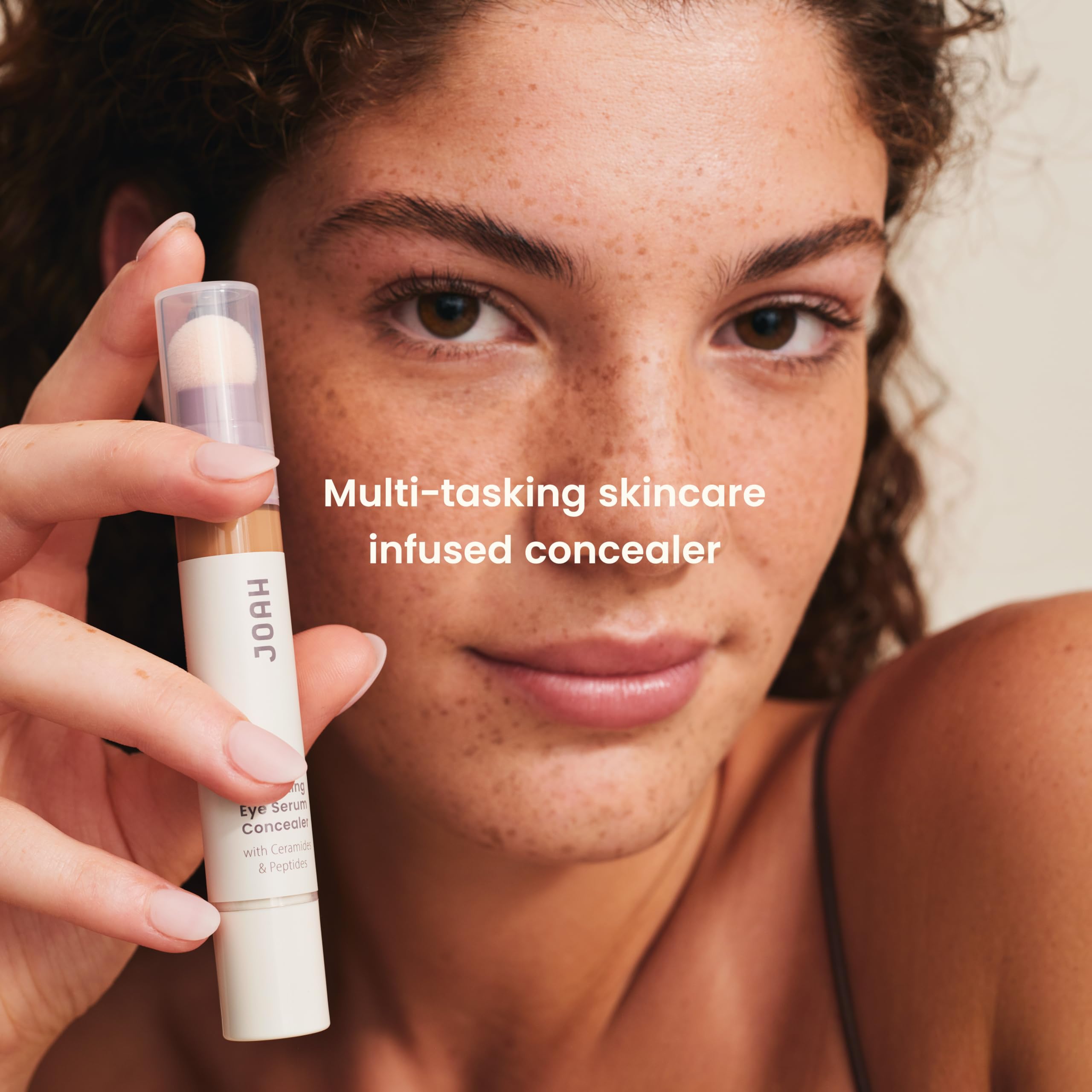 JOAH Under Eye Concealer & Peptide Serum Stick – Korean Hydrating Medium Coverage for Dark Circles & Puffiness