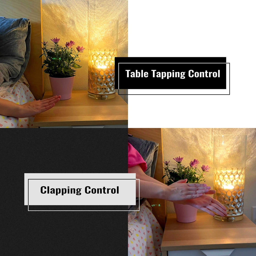 SYSAI Clap Activated LED Bulb – 720LM, 2700K Warm White, 3 Claps Sound Control, Smart Home for Bedroom Table Lamps