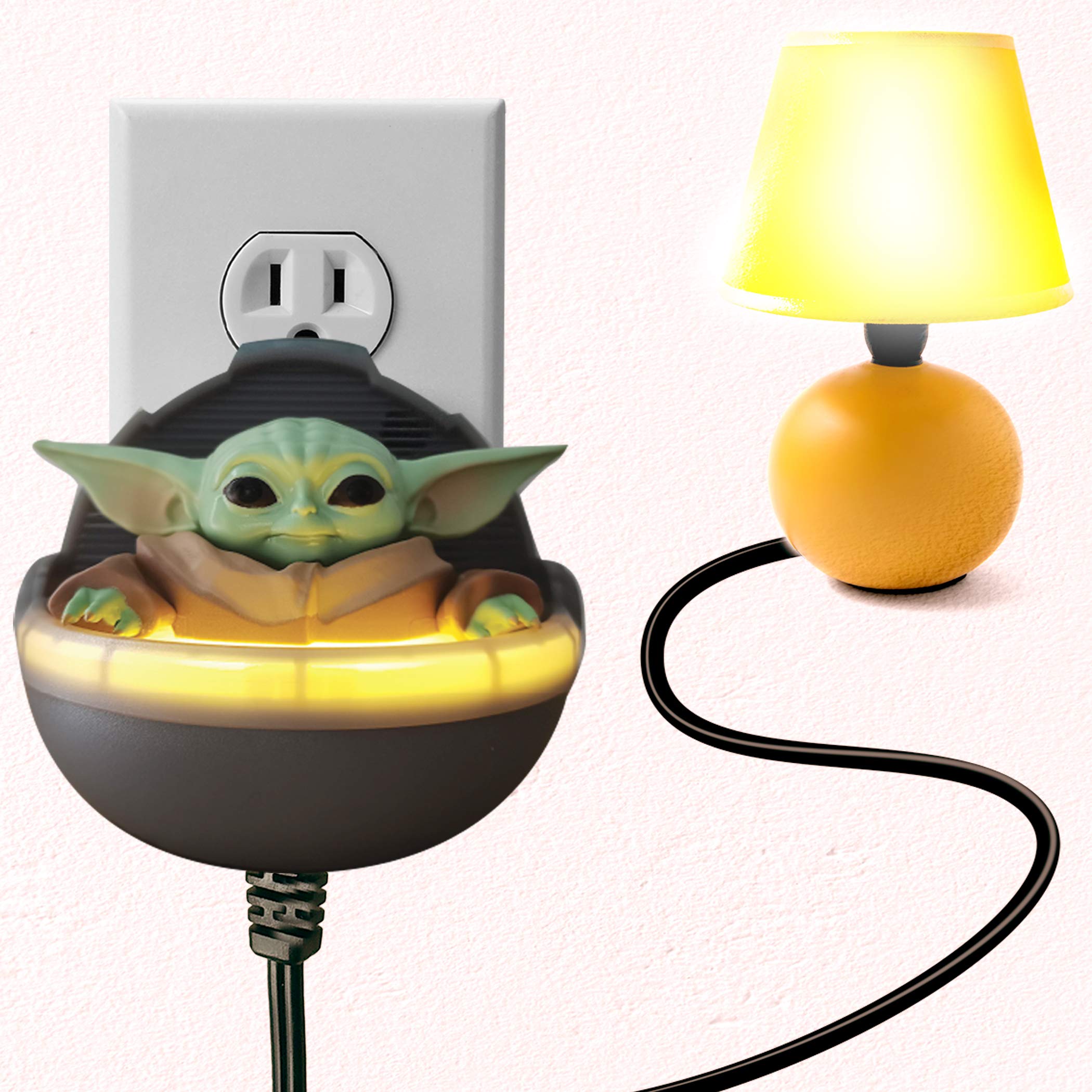 Sound-activated talking novelty night light with clap on/off switch