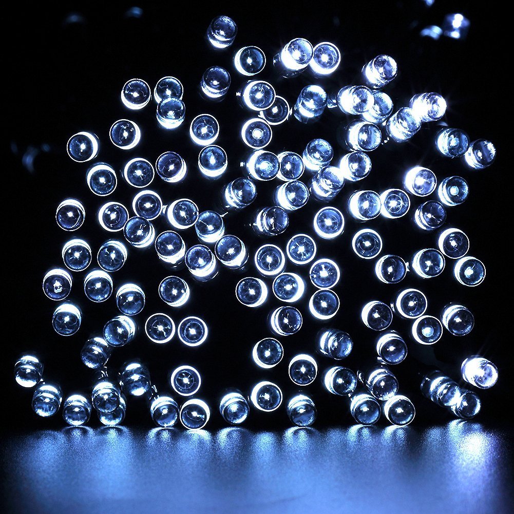 FULLBELL 100 LED Fairy String Lights 33FT – Memory Controller, Waterproof, Extendable for Christmas & Outdoor Patio (Warm White)