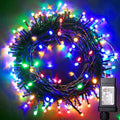 Multicolor waterproof string light, 33 ft, 100 LED, 8 modes