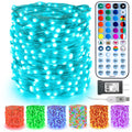 66 ft color-changing string lights, 200 LED with remote and music sync