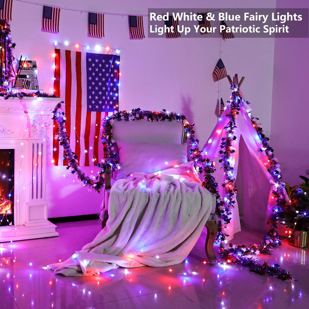66 ft color-changing string lights, 200 LED with remote and music sync