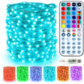 33 ft RGB color-changing string lights, 100 LED USB with music sync