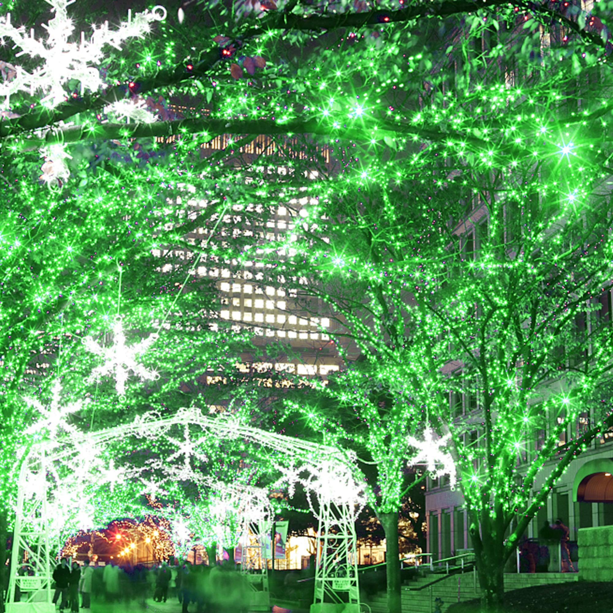 200-LED outdoor string light, 66ft plug-in fairy lights