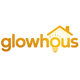 Glowhous logo with a house and light bulb design on a white background