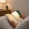 86lux Rechargeable LED Book Light Clip-On – 3 Amber Colors, Stepless Dimming, Ultralight for Bedtime Reading