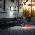Lumitronics LED RV Scare Light Round Surface Mount – Weatherproof Housing, Shock-Proof Socket for Trailer Camper 5th Wheel